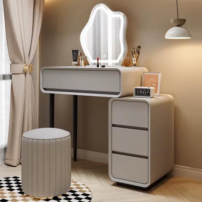 Tiroirs nordiques Coiffeuse moderne minimaliste organisateur coin maquillage Coiffeuse miroir pas ch