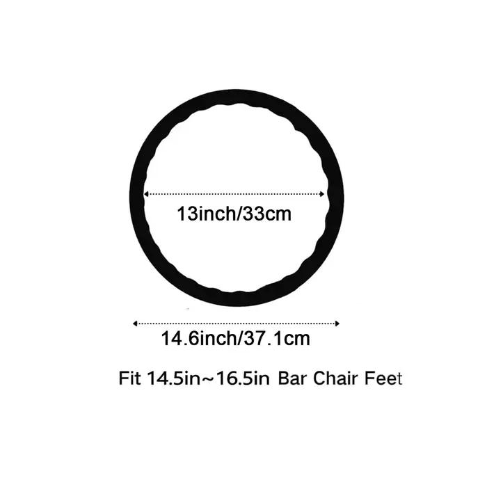 1 pièce de protection pour les jambes des tabourets de bar, anneau extensible en silicone antidérapa