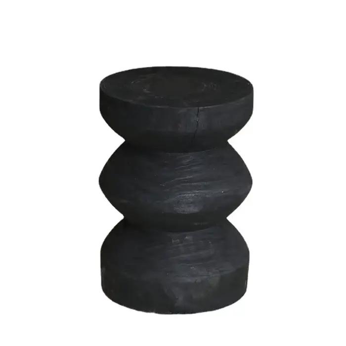 MOMO-Petite table d'appoint en bois, tabouret bas original, Wine--sabi, B & B, décoratif, rétro, boi