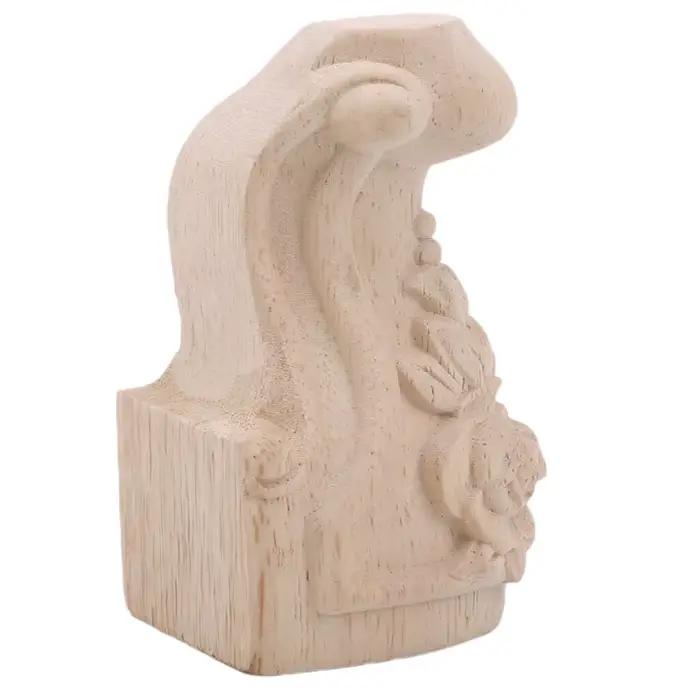 Pieds de meubles sculptés en bois massif de Style européen, 4 pièces, pieds de siège de meuble TV, a