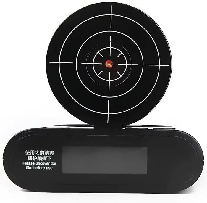 Horloge de bureau électronique, pistolet numérique, réveil, Gadget cible, tournage Laser pour les no
