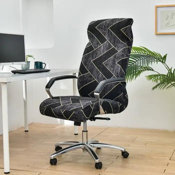 Housse de chaise de bureau rotative élastique avec dossier, étui de siège d'ordinateur Anti-sale, ho