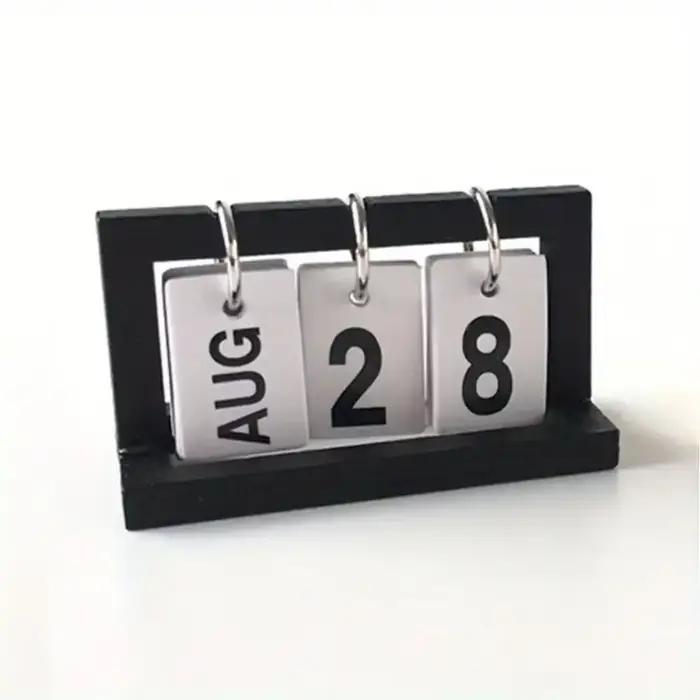 Mini calendrier de bureau debout, décoration de bureau, kit de décoration, décor de travail