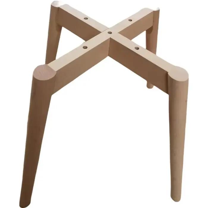 Pieds de Table Minimalistes Modernes, Supports en Bois Massif, Croisés, Stables, Accessoires de Bain
