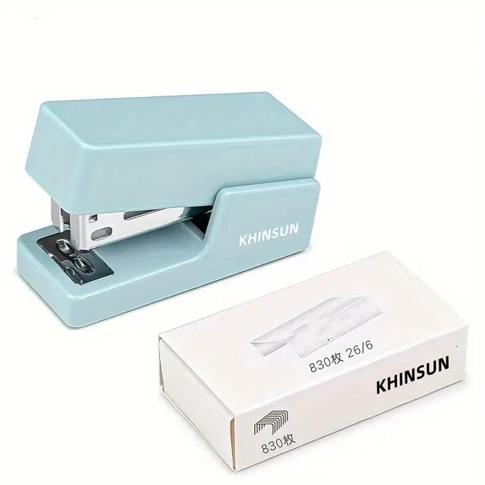 KHINSUN Mini agrafeuse ensemble Portable couleur papier reliure Machine utiliser 24/6 26/6 agrafes m