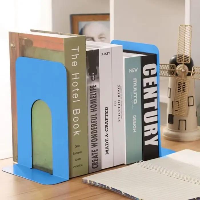 Organisateur de bureau serre-livres de bureau en forme de L, présentoir Durable, Support de livre en