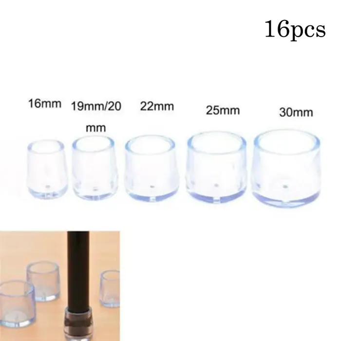 16 pièces/WSet capuchon de pied de chaise pieds en caoutchouc coussinet de protection couvre-pieds d