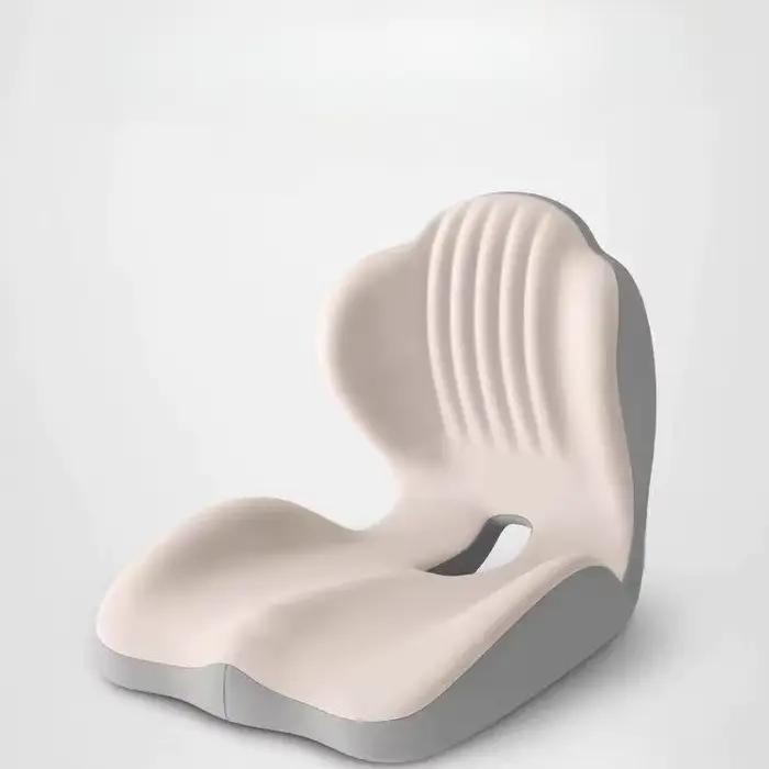 Coussin de siège ergonomique en mousse à mémoire de forme pour chaise de bureau avec support dorsal 