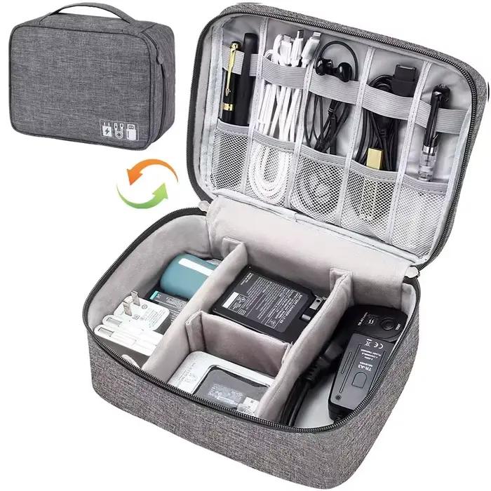 Sac de rangement de câbles de voyage, organisateur électronique numérique Portable étanche, sac de r