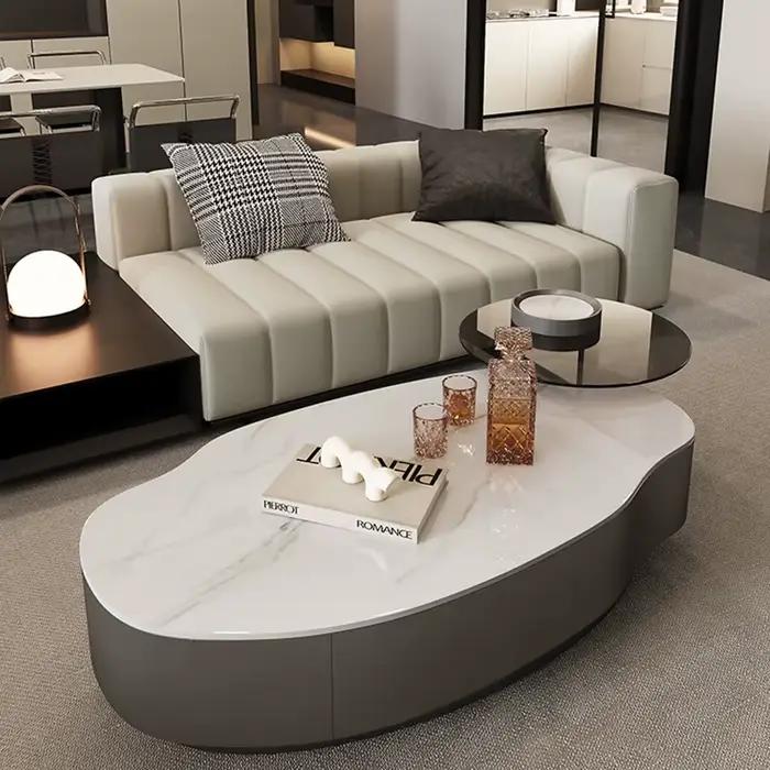 Table d'appoint minimaliste debout, cuisine nordique de luxe, table basse peu encombrante japonaise,