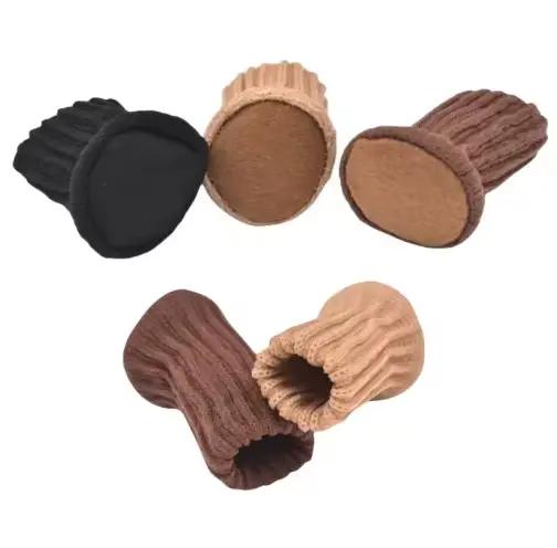 24 pièces pieds de meubles protecteurs tricotés pieds de chaise sol coussinets antidérapants pieds d