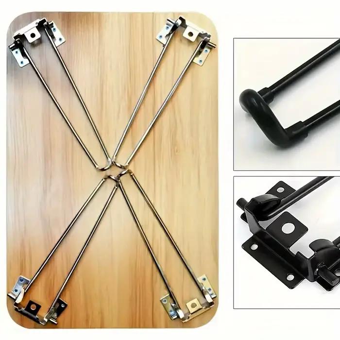 Coussinets de pieds de Table en épingle à cheveux en métal pliable et robuste pour projets de bricol