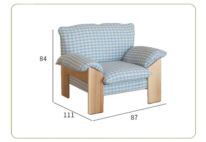 Chaise Moderne en Bois pour Lecture et Maquillage, Chaise de Chambre Mignonne et Confortable avec Ac