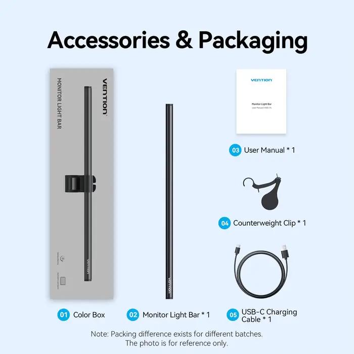 Vention LED moniteur barre lumineuse PC écran d'ordinateur portable barre lumineuse suspendue Protec