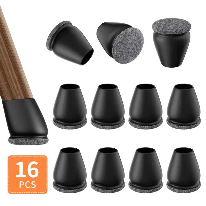 Protecteurs de sol pour pieds de chaise, 16 pièces, pour planchers en bois dur, coussinets de pieds 