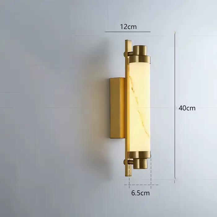 Lampe murale en marbre artificiel Tinlaibor pour villas modernes de luxe, couloirs, escaliers, murs 