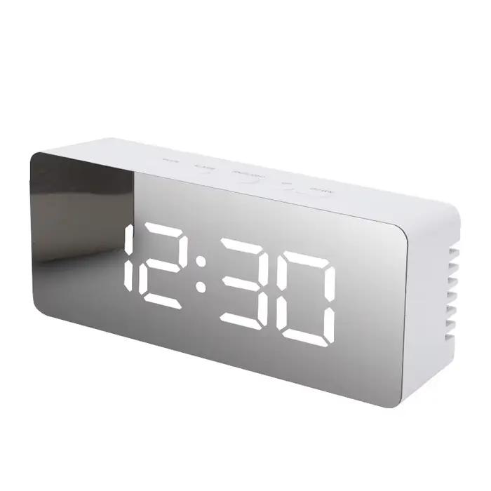 Horloge de bureau électronique, horloge numérique LED, réveil, température pour chambre à coucher, m