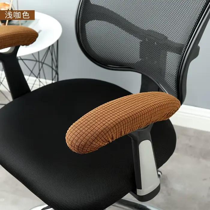 Housse d'accoudoir de chaise de bureau, 2 pièces, repose-bras amovible, coussinets de bras de chaise