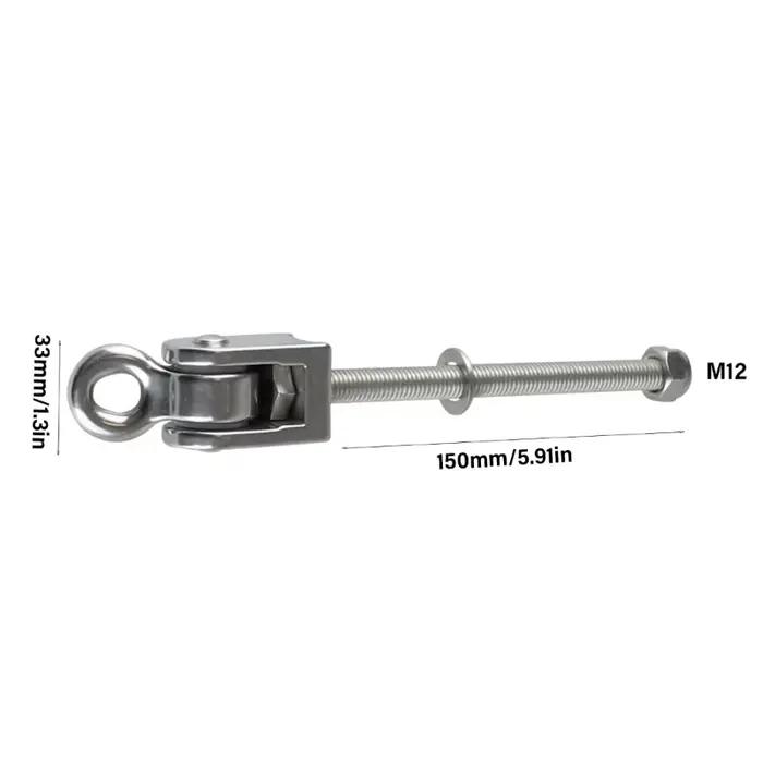 R2LD – cintres pivotants robustes avec roulement, crochet pivotant antirouille, supports à vis en ac
