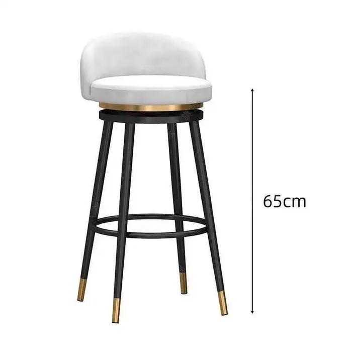 Tabourets De Bar nordiques De luxe hauteur De comptoir confortable minimaliste chaise moderne Restau