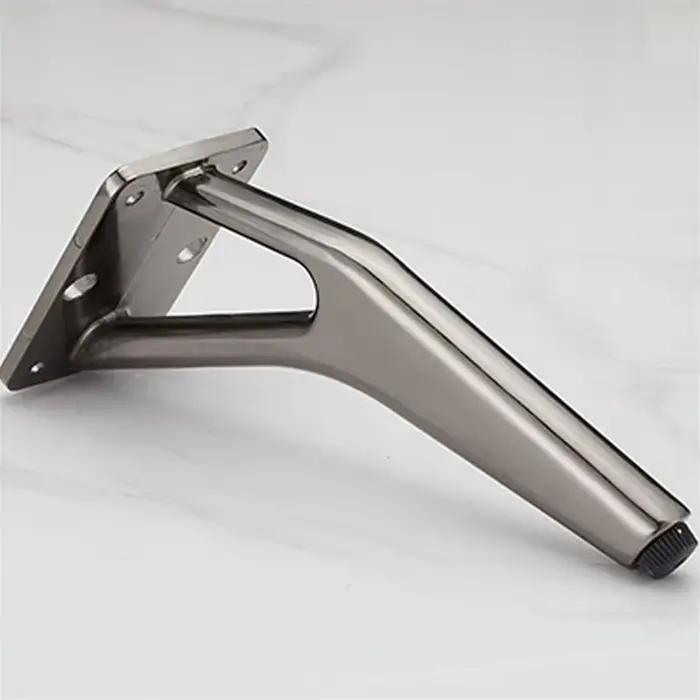 4 pièces 15 cm pieds de meubles en métal en forme de Y pieds de remplacement modernes pieds de canap