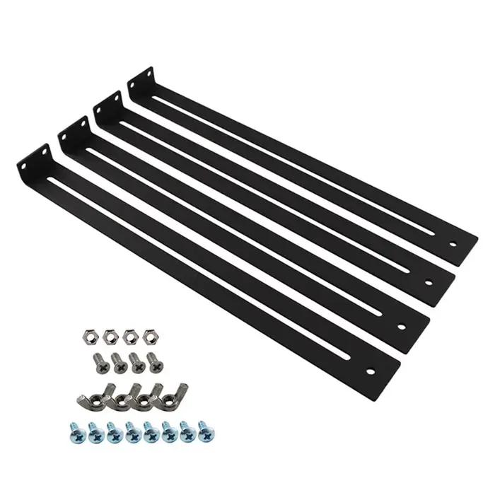 Kit de réparation de tiroirs avec vis, Kit de réparation de meubles, supports de montage, ensemble d