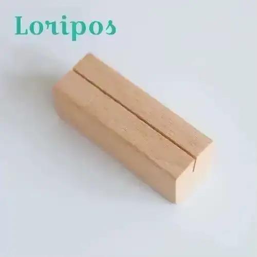 Ensemble de cartes de visite en bois, boîte de réception de bureau, Base, support d'étagère créatif 