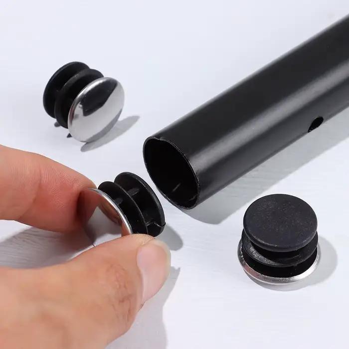 Bouchon rond de pied de meuble en acier inoxydable, 5/10 pièces, couvercle anti-poussière de Tube an