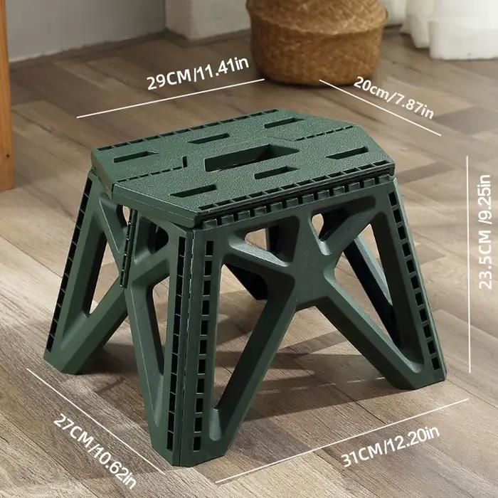 Chaise pliante portable à haute capacité de charge, petit tabouret pliable durable pour l'intérieur,