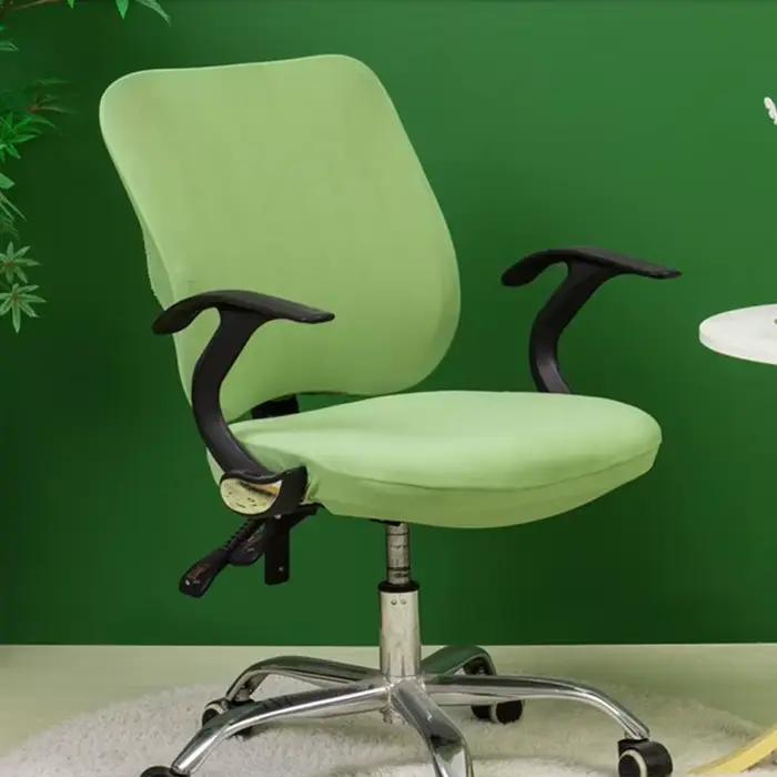 Juste de chaise de bureau à dossier fendu, housse de chaise à percussion élastique, housse de siège 
