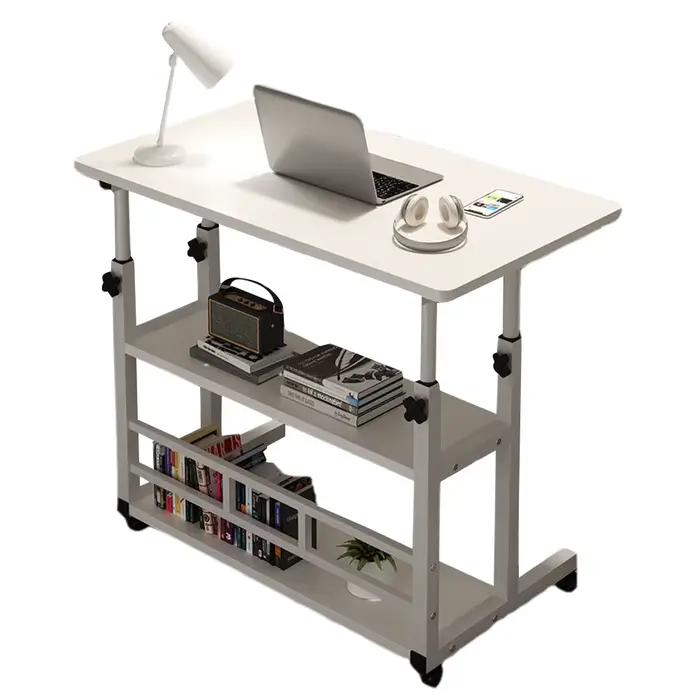 Petit bureau de bureau réglable en hauteur, bureau debout Mobile avec roulettes, bureaux roulants po