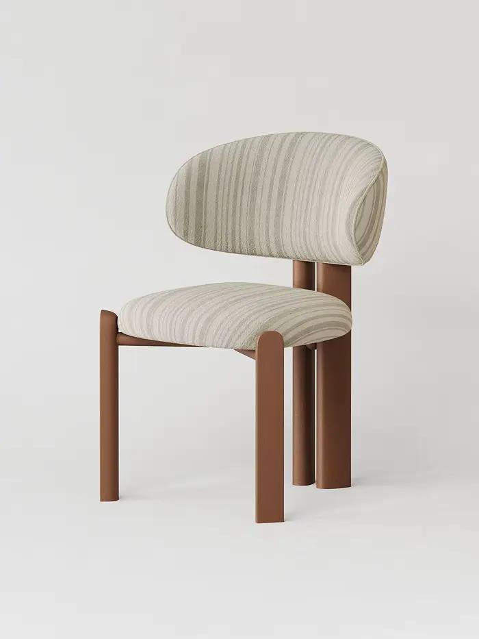 Chaise de salle à manger en cuir de haute qualité, design en bois vert, chaise moderne de luxe, Sedi
