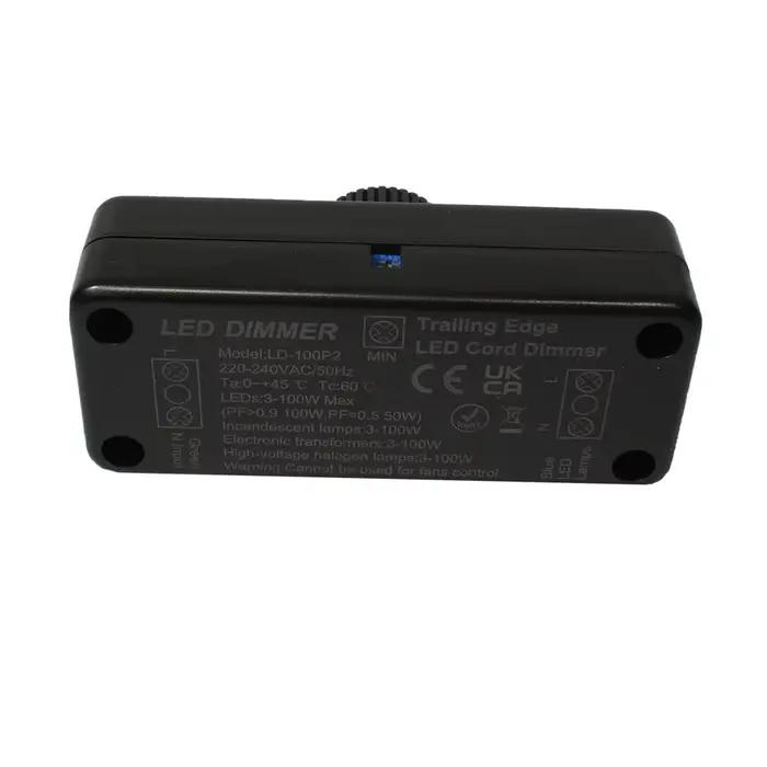 Variateur LED réglable 220V, interrupteur de lumières, contrôle d'éclairage 220V-240V 100W, bouton m