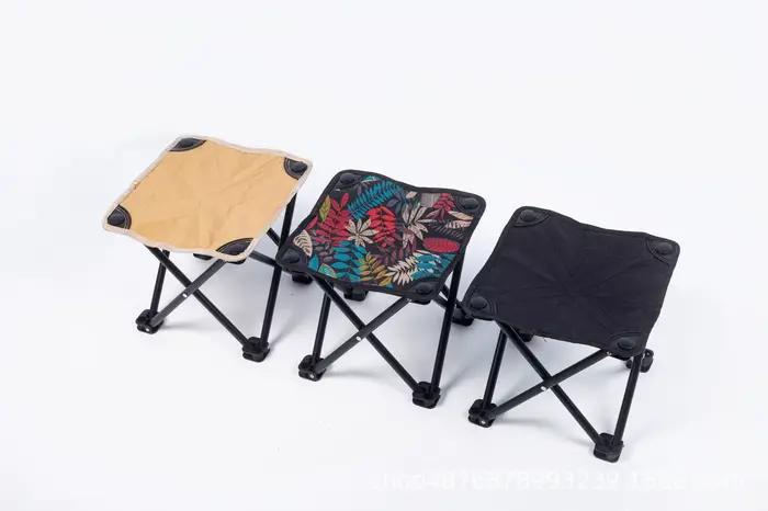 2026 Tabouret pliant Maza en maille respirante, chaise de pêche, tabouret carré pliant portable pour