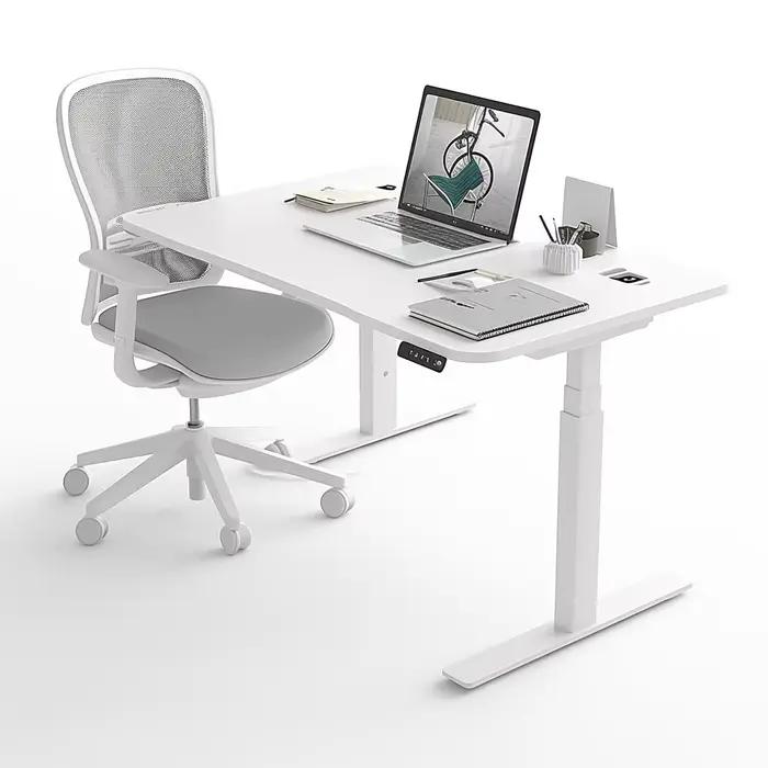 Bureau debout électrique de levage à domicile, bureau électrique réglable en hauteur, pied en métal 
