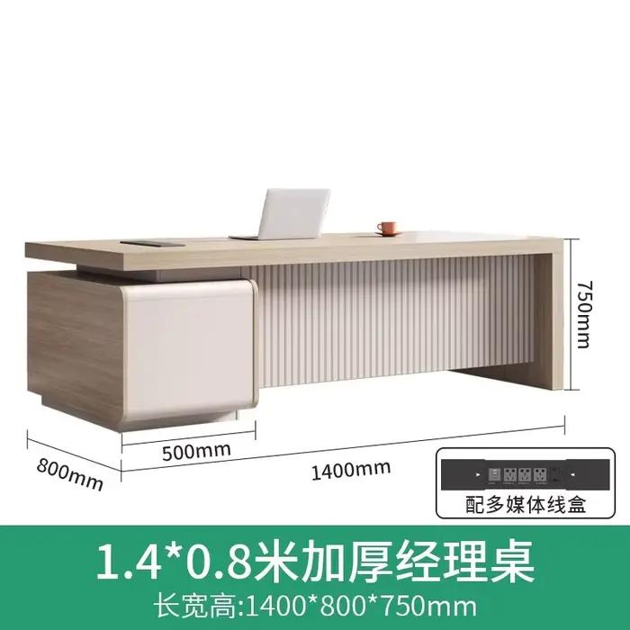 Bureau au sol européen moderne, Design sur pied, grande Table sédentaire, Style de productivité idéa