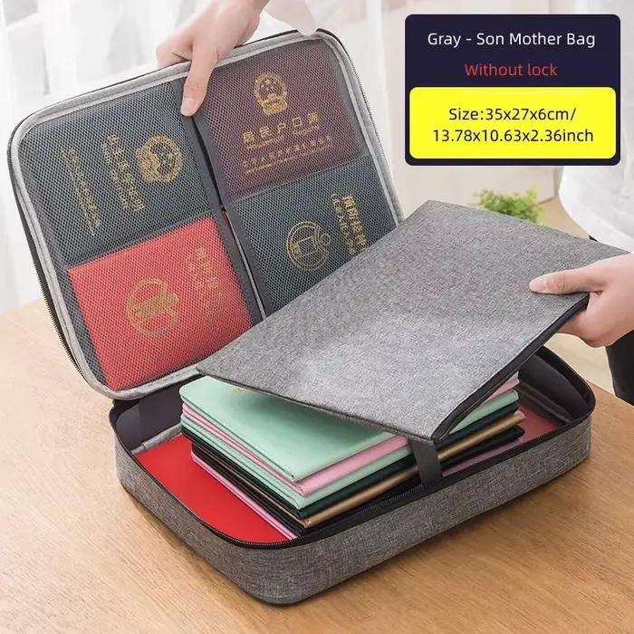 Sac de rangement de documents de bureau Portable, organisateur de boîtes de fichiers, bacs panier ti