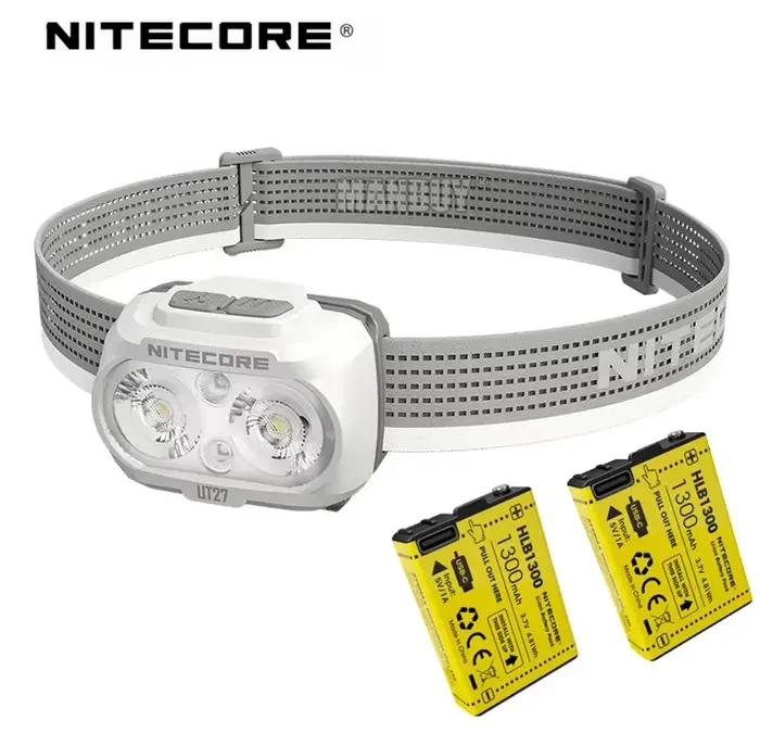 Lampe frontale rechargeable Nitecore UT27 800 lumens avec deux batteries