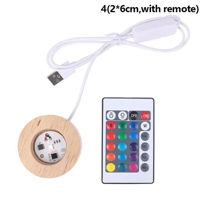 Base de lampe en bois LED, support de lampe, ornement artistique, décoration de la maison, présentoi