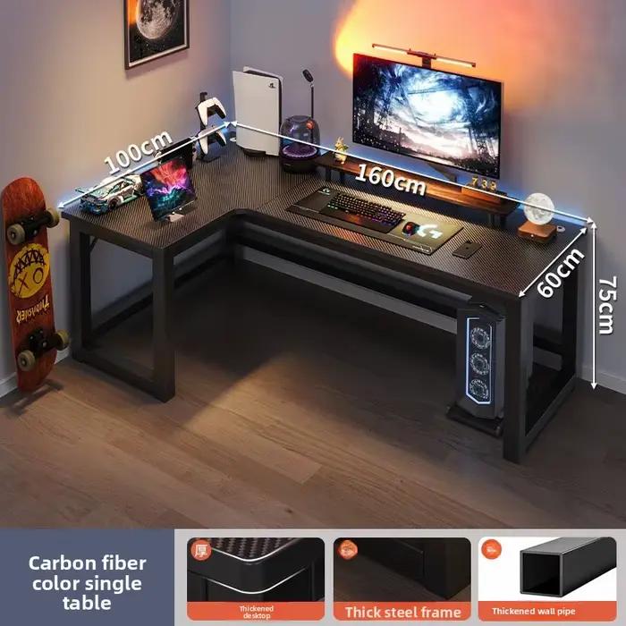 Bureau d'ordinateur Table d'angle maison Table d'étude Bureau d'écriture E-sports