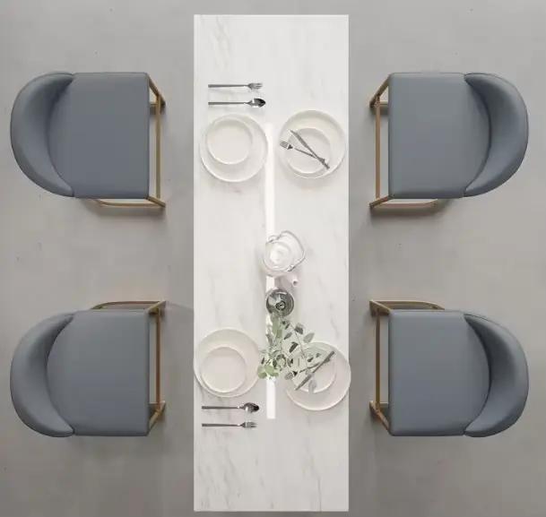 Îlot en ardoise rétractable moderne minimaliste