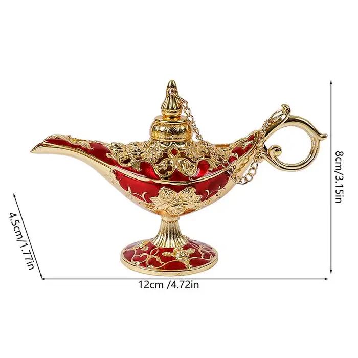 Lampe Aladdin en métal incurvé