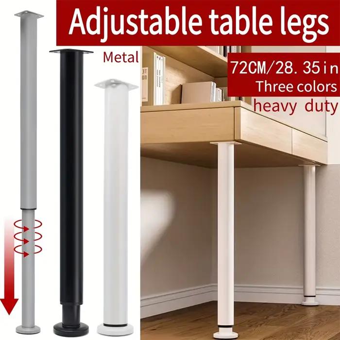 Pied de table en métal réglable de 72 à 110 cm