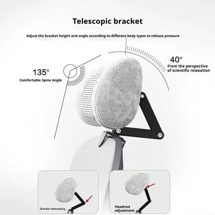 Appui-tête en mousse à mémoire de forme pour chaise de bureau