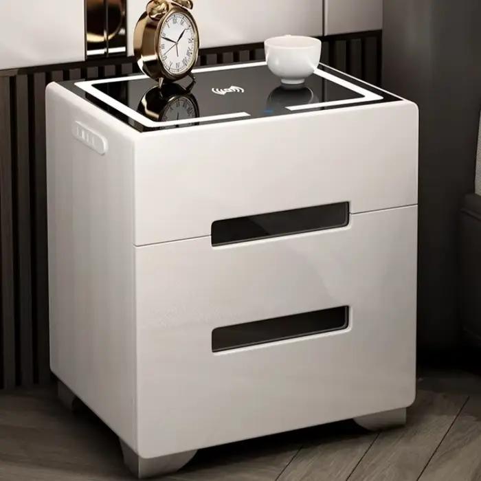 Table de chevet étroite de luxe pour chambre principale
