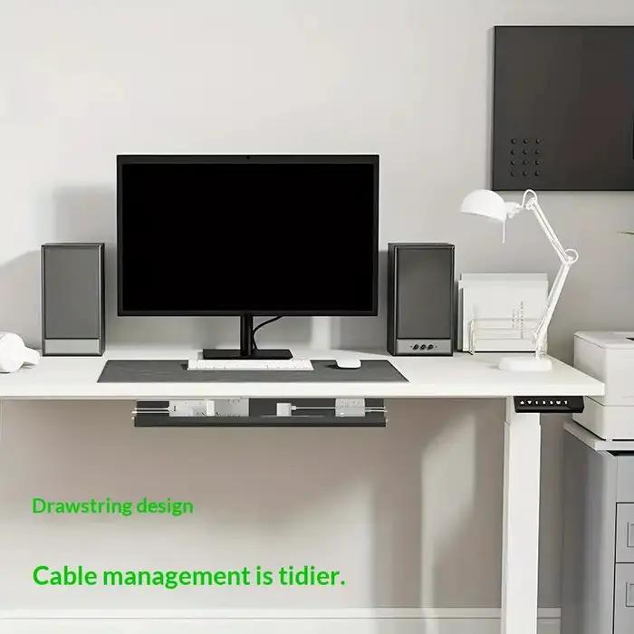 1PC Organisateur de câbles sous table en PVC de 40 cm/15