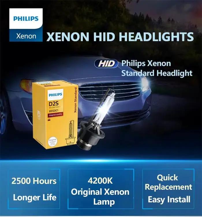 Philips-Lumière de sauna standard D2R HID 85126 35W SG, lumière blanche brillante 4200K, lampe d'origine de voiture, approuvée ECE, 100% authentique, 1X