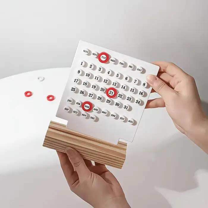 Calendrier de bureau en acrylique