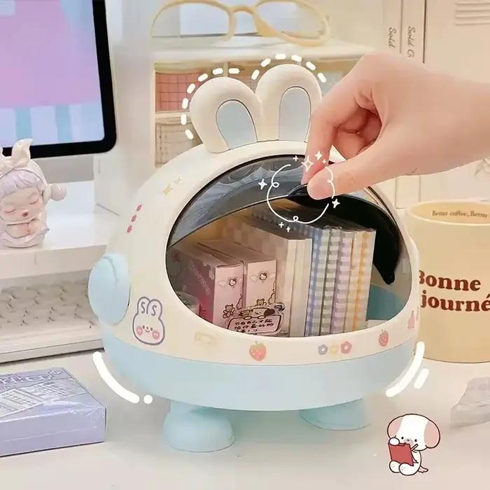 Boîte de rangement de bureau lapin