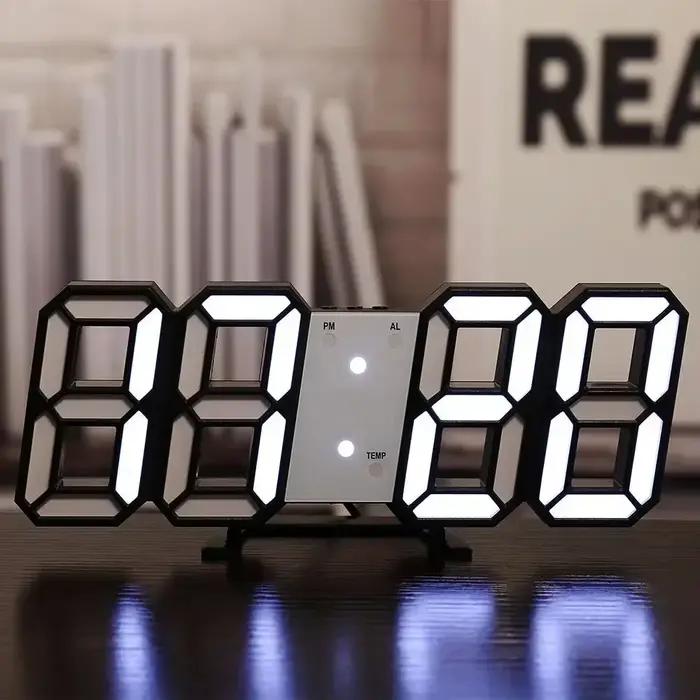 Horloge murale numérique montres de bureau alarme électronique décoration de maison moderne pour décor de chambre intérieur Led horloges de Table salon